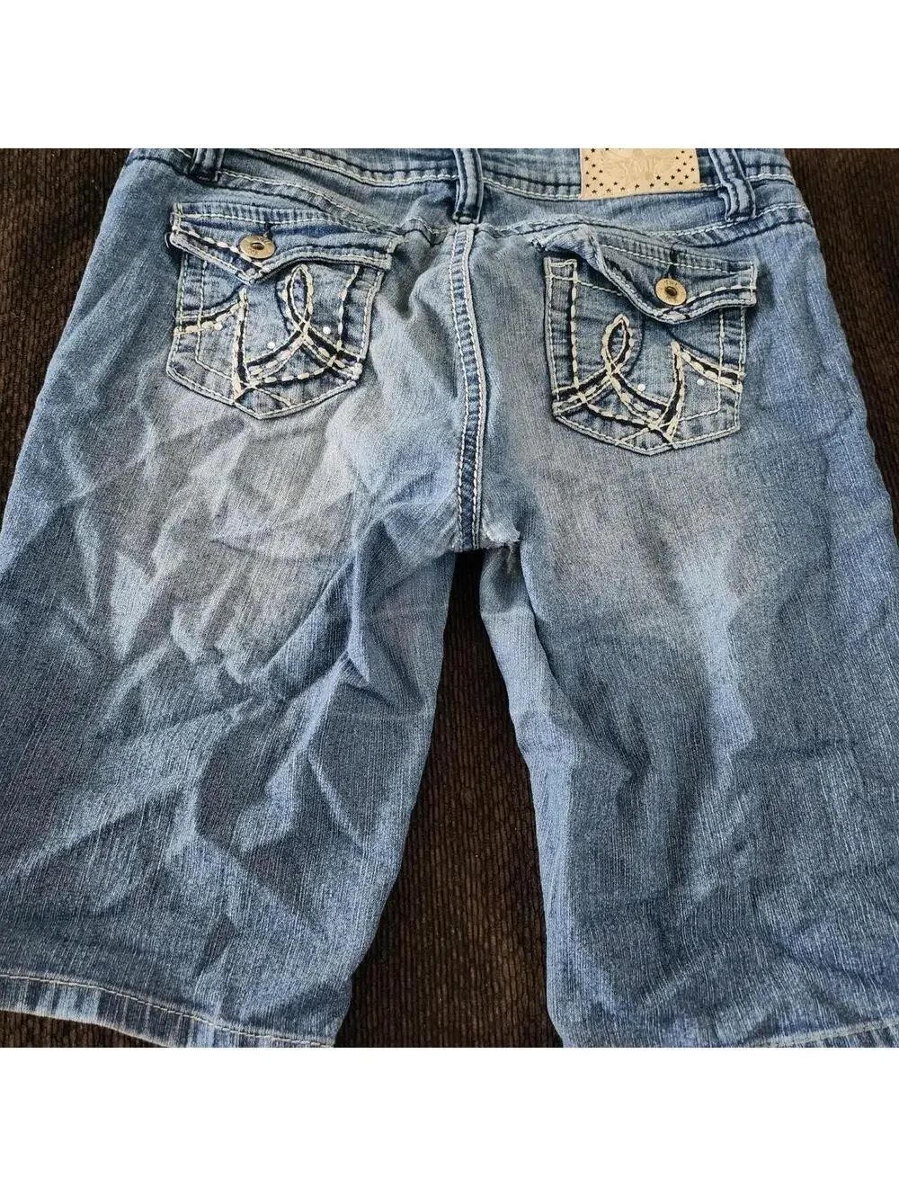 Y2K YMI blue denim shorts #y2k #denim